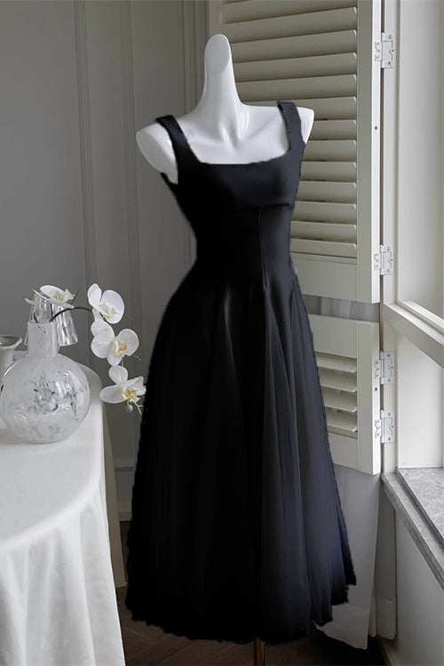 A Line Square Neck Prom Dress, Ankle Length Elegant Homecoming Dresses Uniquedresss A Line Square Neck Prom Dress, Ankle Length Elegant Homecoming Dresses Uniquedresss