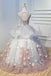 Gorgeous Ball Gown Sleeveless Appliques Long Prom Dresses Quinceanera Dress UQP0196