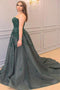 Princess Sweetheart Sleeveless Applique Court Train Tulle Plus Size Prom Dresses UQ2230
