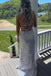 Shiny Spaghetti Straps Mermaid White Sequin Prom Evening Dress Gown for Women UQP0051