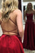 Spaghetti Strap Simple Prom Dress with Side Slit, Long Bridesmaid Dresses UQB0002