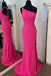 Sparkly Mermaid One Shoulder Sequins Long Prom Dress with Slit Party Gown UQP0197