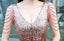 Ombre Homecoming Dress, Sheath V Neck Sparkly Short Party Dresses UQH0017