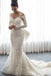 Gorgeous Lace Wedding Dress with Long Sleeves, Bowknot Mermaid Bridal Dresses UQ1765