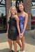 Short/Mini Strapless Sequins Homecoming Dresses With Feather UQH0174