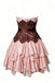 A Line Sweetheart Lace Short Homecoming Gown with Sash, Pink Cute Hoco Dress UQH0287
