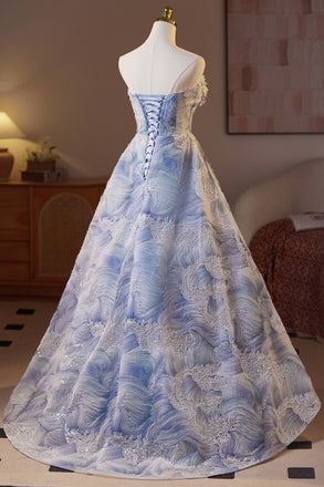 New Arrival Sweetheart Long Prom Dress with Flowers, Gorgeous Party Gown UQP0362