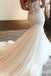 Gorgeous Sweetheart Lace Appliques Mermaid Tulle Wedding Dresses UQW0112