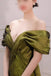 Green Off the Shoulder Mermaid Long Prom Dress, Gorgeous Long Evening Gown UQP0246