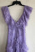 Lavender Lace V-Neck Long Prom Dress Sleeveless Evening Gown Party Dress UQP0364