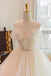 Puffy Off the Shoulder Tulle Prom Dress with Lace Appliques, Long Wedding Gown UQP0271