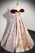 Princess Off the Shoulder Long Quinceanera Dress, Printed Prom Gown UQP0296