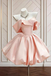 Pink Elegant A-Line Off-Shoulder Short Sweeet 16 Homecoming Dress Party Gown UQH0277