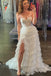 Spaghetti Straps Layered Tulle Prom Dress with Beading, Princess Formal Gown UQP0257