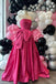 A Line Strapless Satin Long Prom Dress, Evening Formal Gown With Bowknot UQP0326