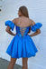 A Line Sweetheart Short Homecoming Gown with Sequin, Sparkly Prom Gown UQH0256