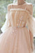 A Line Spaghetti Straps Tulle Short Homecoming Dress with Flowers UQH0158