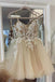 A Line Sleeveless Tulle Short Homecoming Dress with Lace Appliques, Cocktail Dress UQH0159