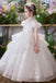Shiny Long Flower Girl Dress for Wedding Holiday Birthday Party Toddler Dresses UQF0014