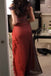 Straps Ombre Long Chiffon Prom Dress, A Line Floor Length Evening Dresses UQP0347