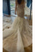 Gorgeous Long Sleeves Tulle Mermaid Wedding Dress with Appliques UQW0123