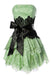 A Line Strapless Lace Short Homecoming Gown with Bow, Pink Cute Hoco Dress UQH0271