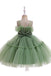 Princess Sleeveless Puffy Tulle Flower Girl Dress with Bowknot, Children Dresses UQF0007