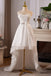 High Low Sweetheart Wedding Dress with Appliques, New Style Bridal Gown with Flowers UQW0137