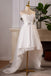 High Low Sweetheart Wedding Dress with Appliques, New Style Bridal Gown with Flowers UQW0137