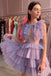 New Arrival Sleeveless Tiered Hoco Dress, A Line Tulle Sweet 16 Dresses UQH0212