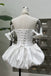 The Latest Hoco Trends Black Bodycon Dress with Bow, Mini Prom Gown UQH0270