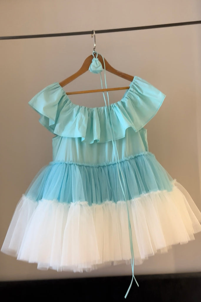 New Arrival Off the Shoulder Tulle Homecoming Gown, Short Hoco Dresses UQH0246