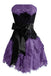 A Line Strapless Lace Short Homecoming Gown with Bow, Pink Cute Hoco Dress UQH0271