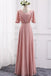 A Line New Style Chiffon Bridesmaid Dress, Pink Multiple Styles Long Dresses UQB0033