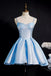 Sky Blue Sweet 16 Dress, Puffy Sparkly Short Homecoming Dresses UQH0248