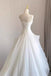 Puffy Strapless Tulle Wedding Dress, Simple Drop Waist Bridal Gown UQW0128