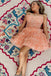 Strapless Sparkly Short Homecoming Gown, A Line New Arrival Tiered Tulle Prom Dress UQH0207