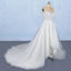 Off White Sweetheart High Low Tulle Appliques Wedding Dresses with Train UQ2346