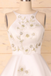 A-Line White Sleeveless Homecoming Dress with Appliques UQH0007