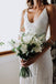 Romantic Deep U Neck Wedding Dresses Backless Lace Mermaid Wedding Gown UQW0004