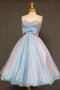 A-line Sweetheart Homecoming Dress Cute Short Prom Dress with Bowknot UQ1859