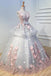Gorgeous Ball Gown Sleeveless Appliques Long Prom Dresses Quinceanera Dress UQP0196