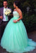 Ball Gown Sleeveless Sweetheart Tulle Brush Train Beading Plus Size Prom Dresses N2214