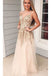 Charming Appliques Spaghetti Straps Tulle Long Prom Dress, V neck Evening Dress UQ1697