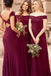 Charming Off the Shoulder Floor Length Long Bridesmaid Dresses, Long Bridesmaid Dress UQ2365