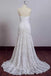 Chic Ivory Lace Mermaid Beach Wedding Dresses Sweetheart Rustic Boho Bridal Dresses UQ2022