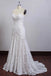 Chic Ivory Lace Mermaid Beach Wedding Dresses Sweetheart Rustic Boho Bridal Dresses UQ2022