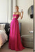 New Style Chiffon Cut Out Sleeveless Prom Gown, A Line Spagetti Straps Long Evening Dress UQP0203