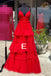 Sparkly Spaghetti Straps Tiered Tulle Prom Dress, New Long Party Gown UQP0209