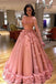 Luxury Tulle Sleeveless Ball Gown Prom Dress with Flowers, Princess Wedding Dresses UQ1832